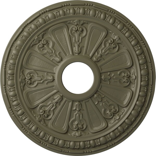 Ekena Millwork Raymond Ceiling Medallion (Fits Canopies up to 5 1/8"), 18 1/8"OD 3 5/8"ID x 1 1/8"P, Spartan Stone CM18RASSF - main